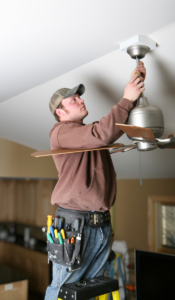 Professional ceiling fan installation 